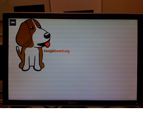 Beagleboard booting Screen 1